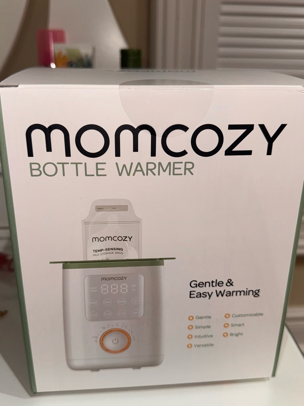 Momcozy Green Bottle Warmer – Gentle & Easy Feeding